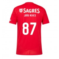 Benfica Joao Neves #87 Hemmatröja 2024-25 Korta ärmar